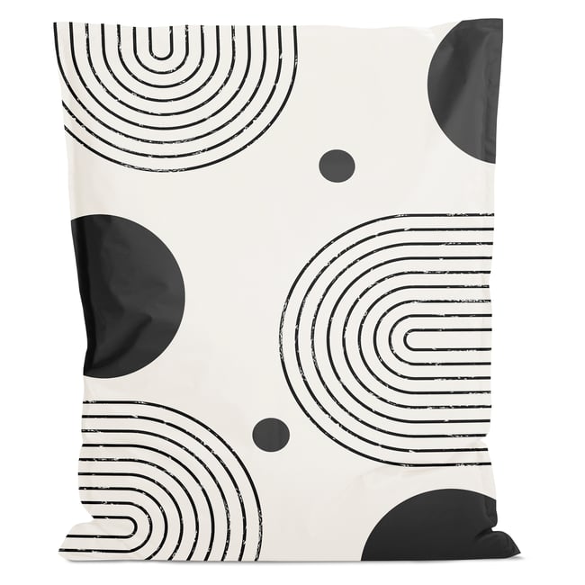 Coussin géant Couleur noir et blanc <span itemprop=