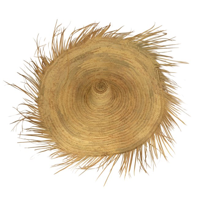 Chapeau de paille naturelle XXL -  LOJI Couleur naturel <span itemprop=