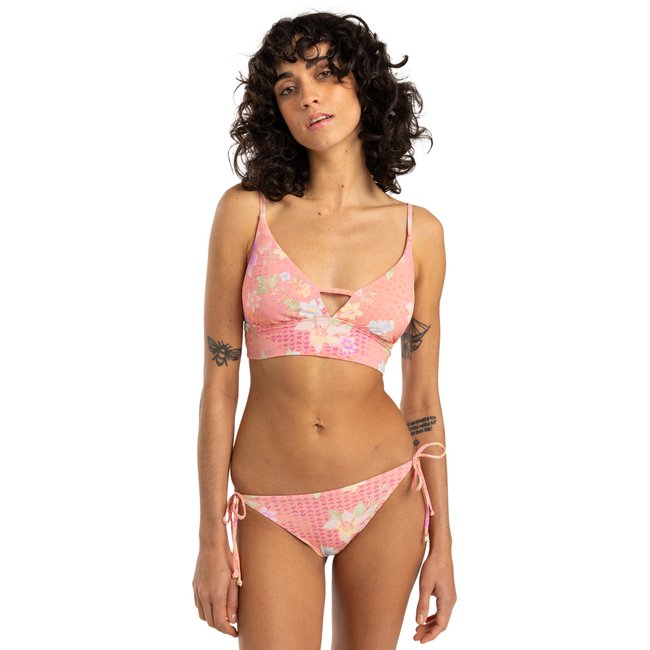 Bas de bikini couvrance medium CRAZY FOR CORAL orange peach out <span itemprop=