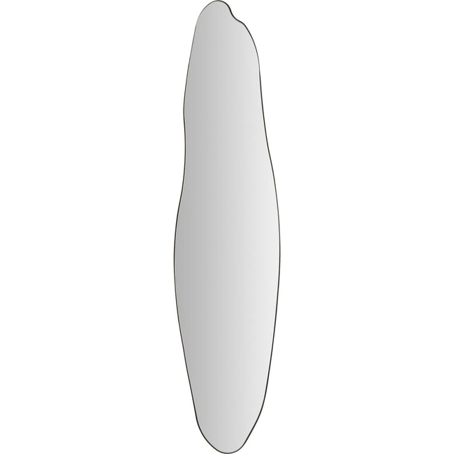 Miroir forme organique Couleur miroir doré et noir <span itemprop=