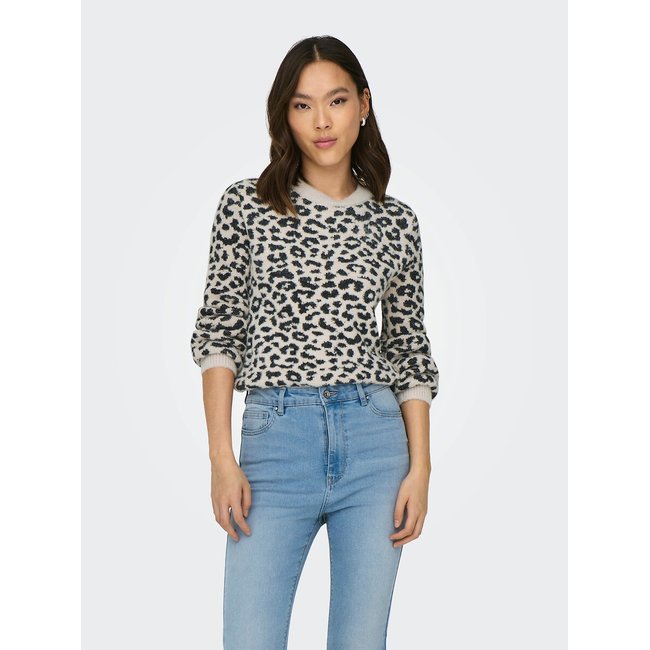 Pull col rond beige <span itemprop=