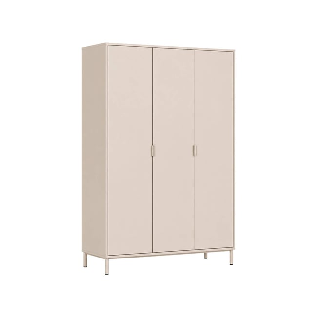 Dressing décor bois et métal 5 étagères 1 penderie ELLIE - SWEEEK