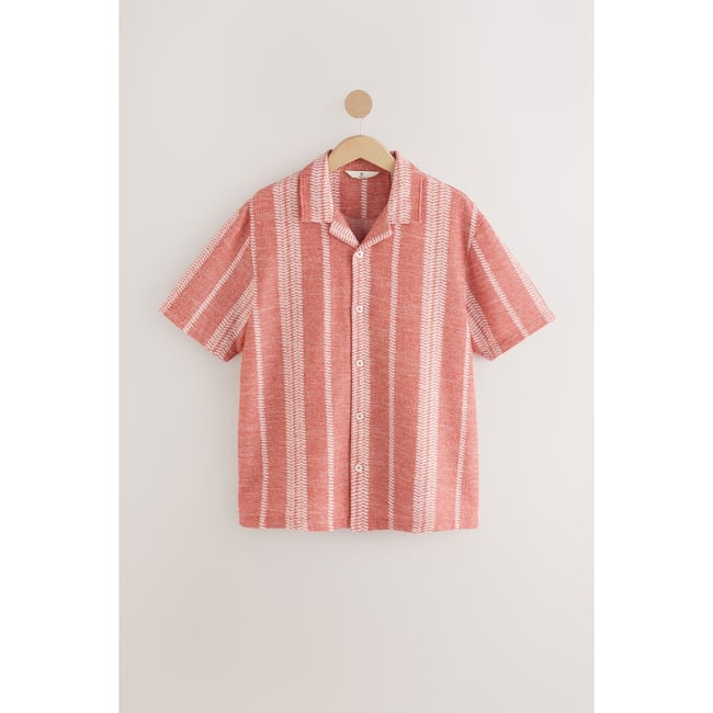 Chemise en jersey à rayures texturées - NEXT