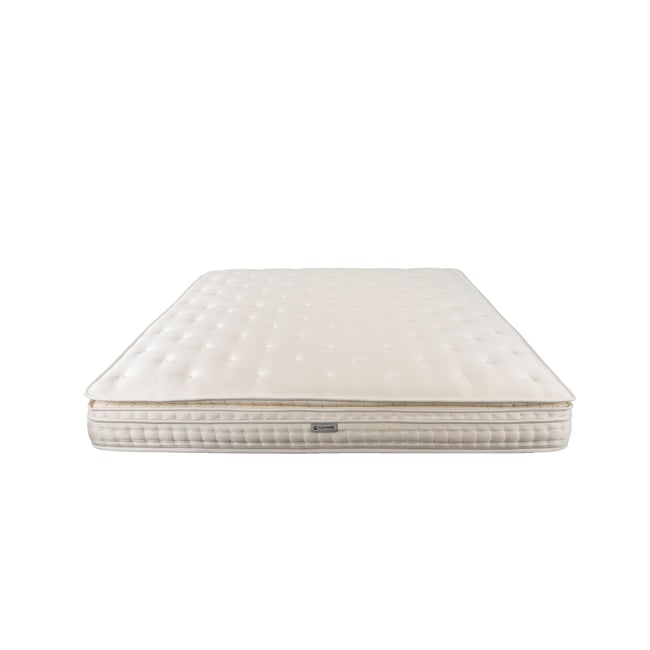 Matelas hybride en latex naturel avec mini ressorts et ressorts ensachés 7 zones Couleur blanc <span itemprop=