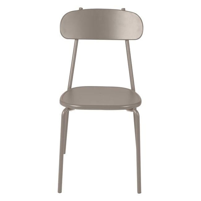 Chaise repas outdoor métal - ZAGO
