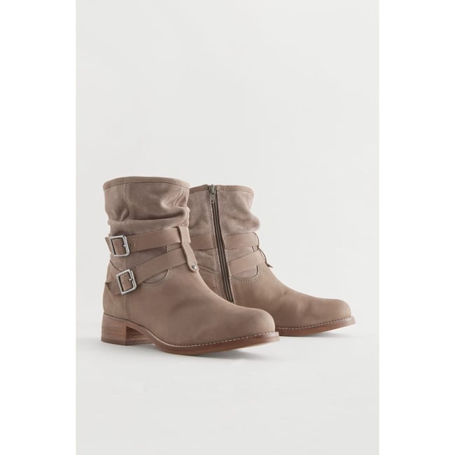 Bottines souple marron mink <span itemprop=