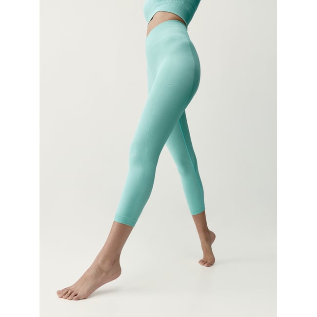 Legging de sport Capri Seamless ERIS vert bleuâtre <span itemprop=