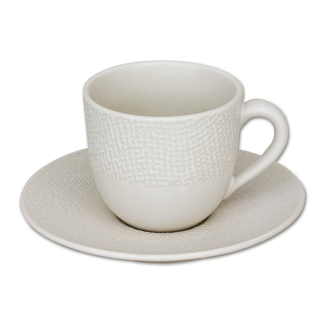 Tasse à café et sous-tasse 12 cl (lot de 6)-VÉSUVIO - TABLE PASSION