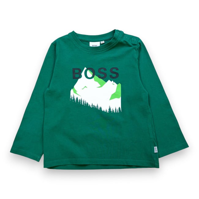 T-shirt enfant - Très bon état vert <span itemprop=