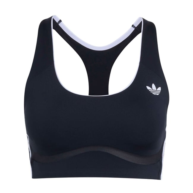 Brassière de sport 3 Stripes noir <span itemprop=