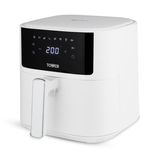 Vortx 6L Digital Air Fryer - T17169, white, TOWER