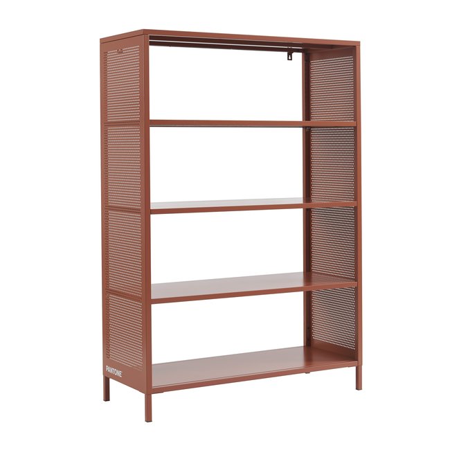 Bibliothèque en acier Couleur terracotta / tcx 18-1434 <span itemprop=