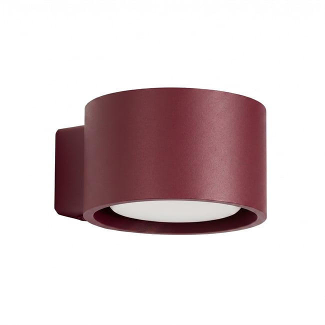 Applique murale Aluminium Bordeaux Gx53 1 MODO Couleur bordeaux <span itemprop=