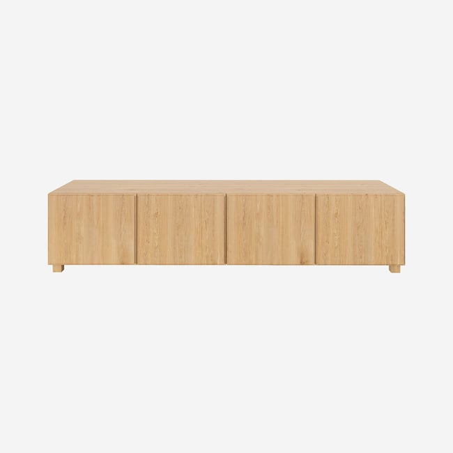 Banc TV panneau de particule DRIO Couleur naturel clair <span itemprop=