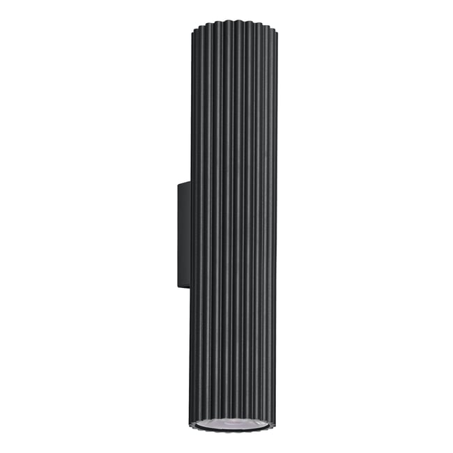 Applique murale Aluminium Noir LED 2 Ivar Couleur noir <span itemprop=