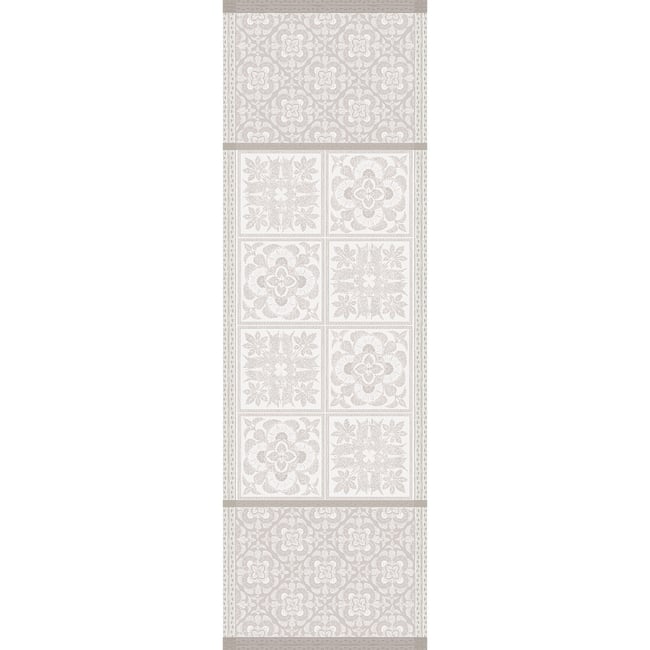 Chemin de table pur lin antitache HARMONIE beige <span itemprop=
