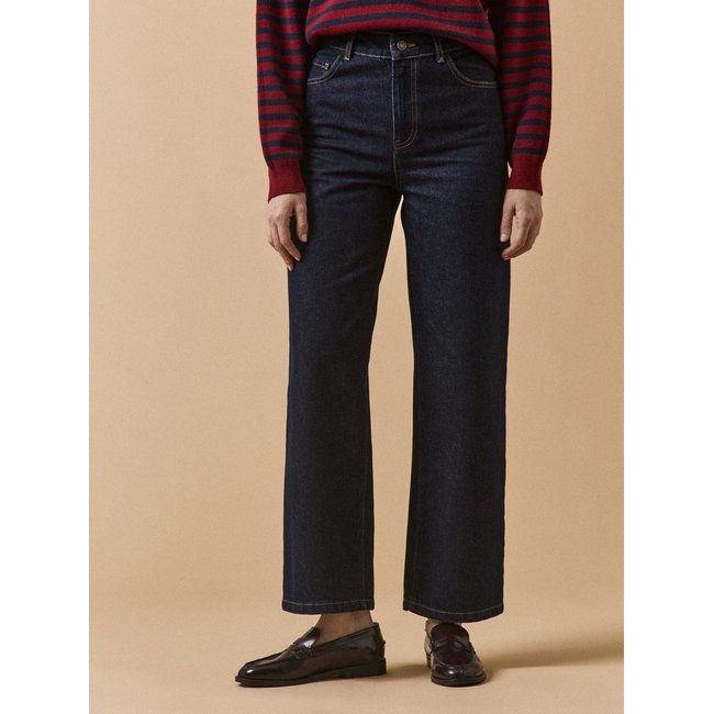 Jean large  Émilie coton biologique denim brut <span itemprop=