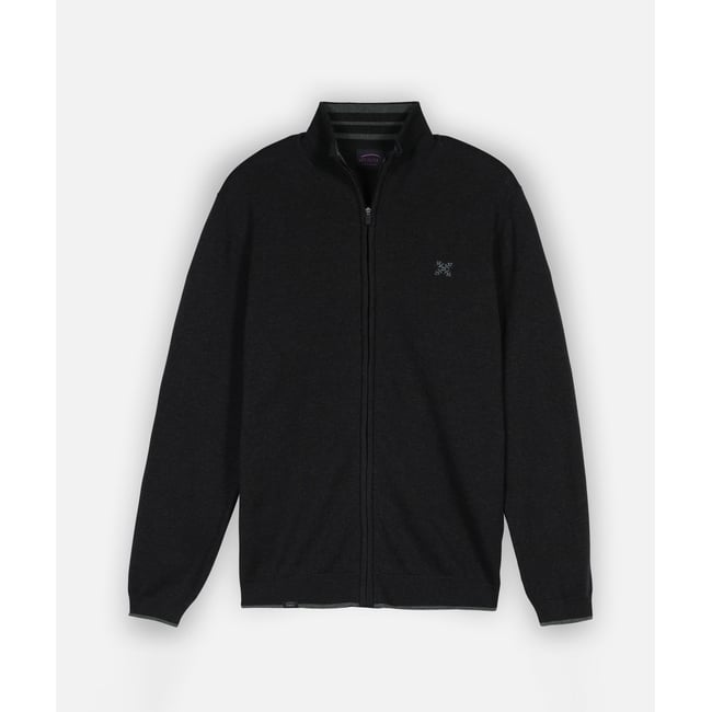 Gilet PEZIP black heather <span itemprop=
