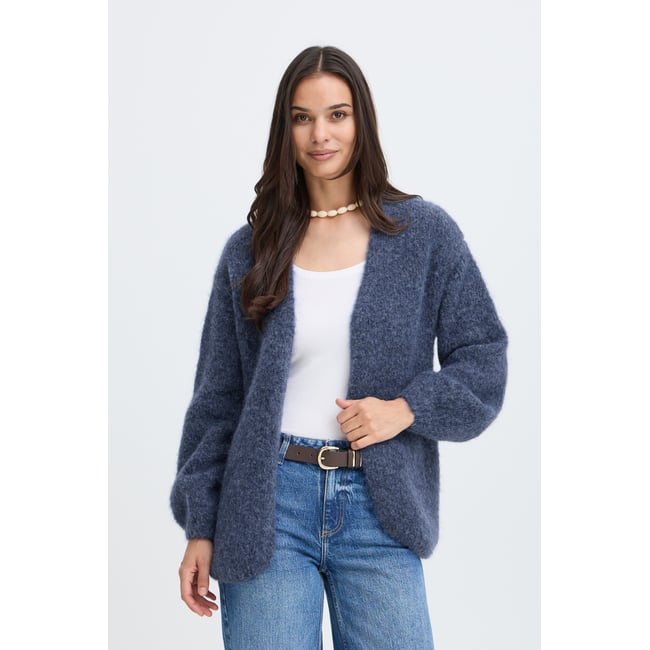 Á manches longues bleu blue horizon melange <span itemprop=