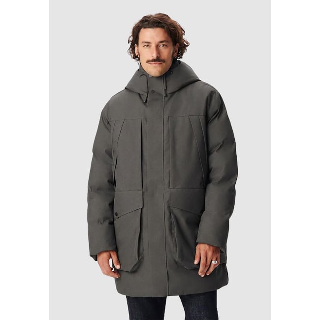 Doudoune longue WATERPROOF* gris foncé <span itemprop=