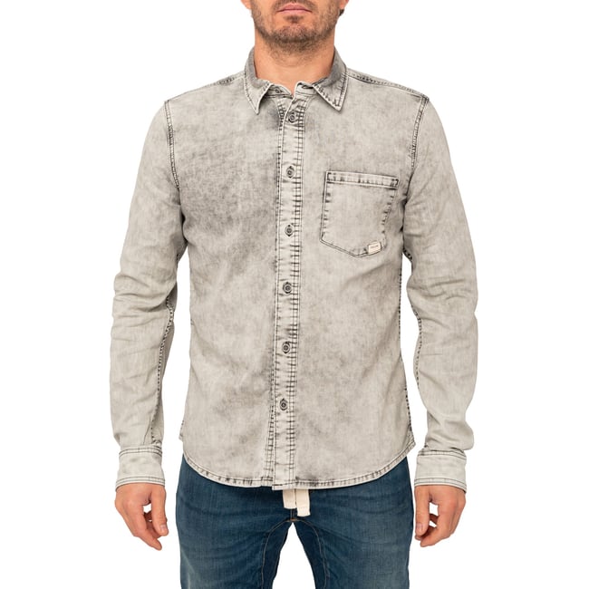 CHEMISE MIXTE COLDGREY gris <span itemprop=