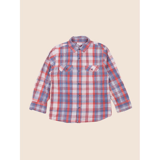 Chemise imprimé au dos - Très bon état rouge <span itemprop=