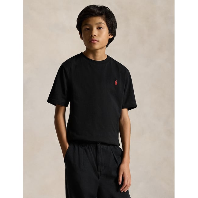 T-shirt manches courtes noir <span itemprop=