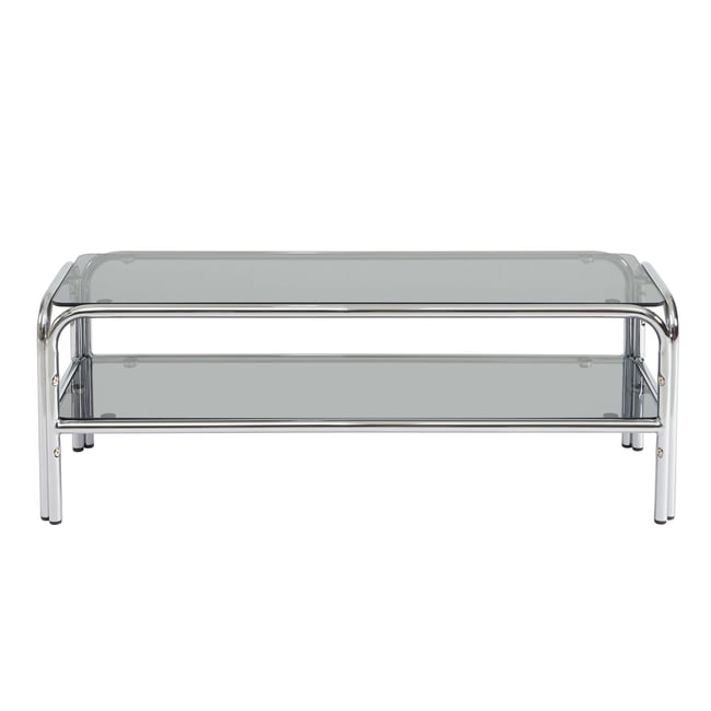 Meuble TV en verre trempé MAGGY Couleur noir <span itemprop=
