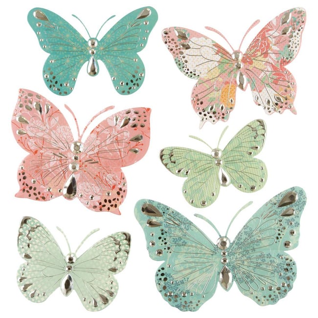 Lot de 6 stickers Couleur multicolore <span itemprop=