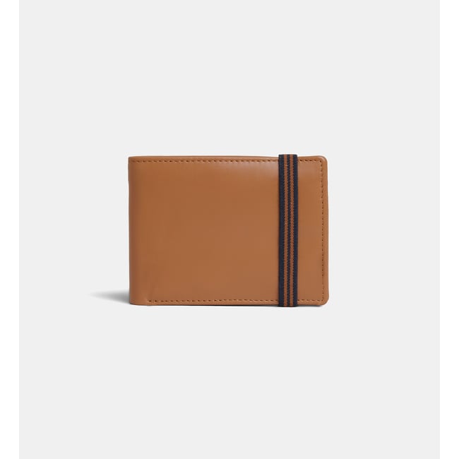 Portefeuille porte-cartes jano cuir lisse cognac <span itemprop=