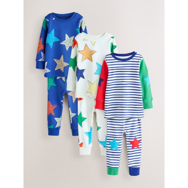 Pyjama douillet, lot de 3 multi-étoiles <span itemprop=