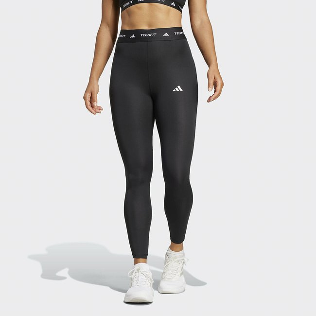 Sportleggings TECHFIT, 7/8-Länge schwarz <span itemprop=