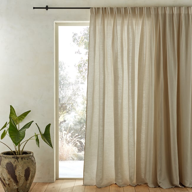 Colin Linen Flemish Pleated Curtain - AM.PM
