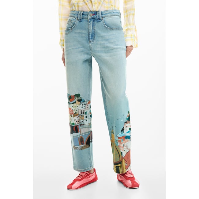 Jean amalfi bleu clair <span itemprop=