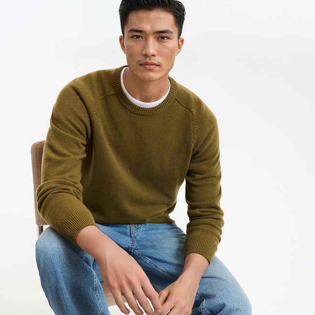 Pull col rond lambswool, Signature, ELIOT - LA REDOUTE COLLECTIONS