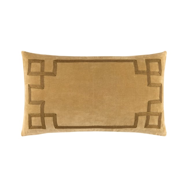 Housse de coussin en velours marron, CALYPSO - DESFORGES