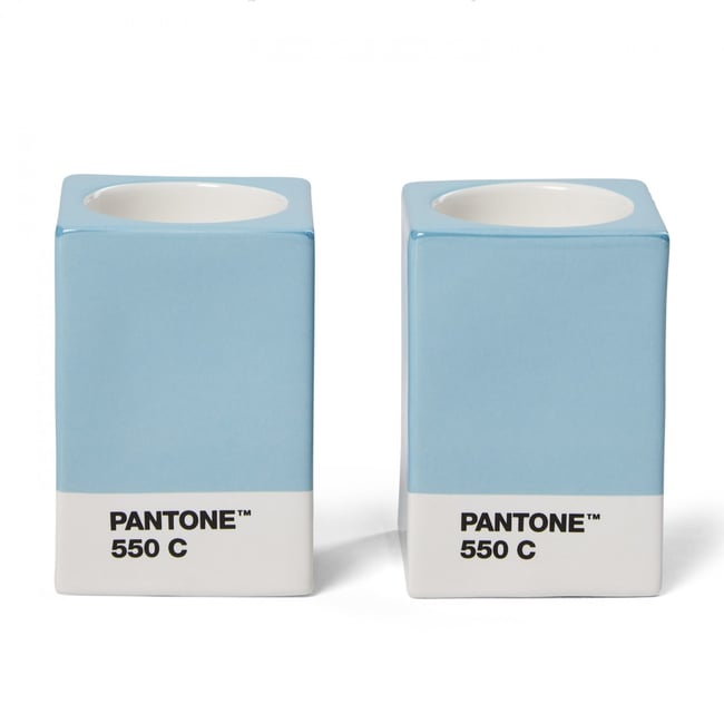 Lot de 2 bougeoirs Pantone Couleur v002232 <span itemprop=