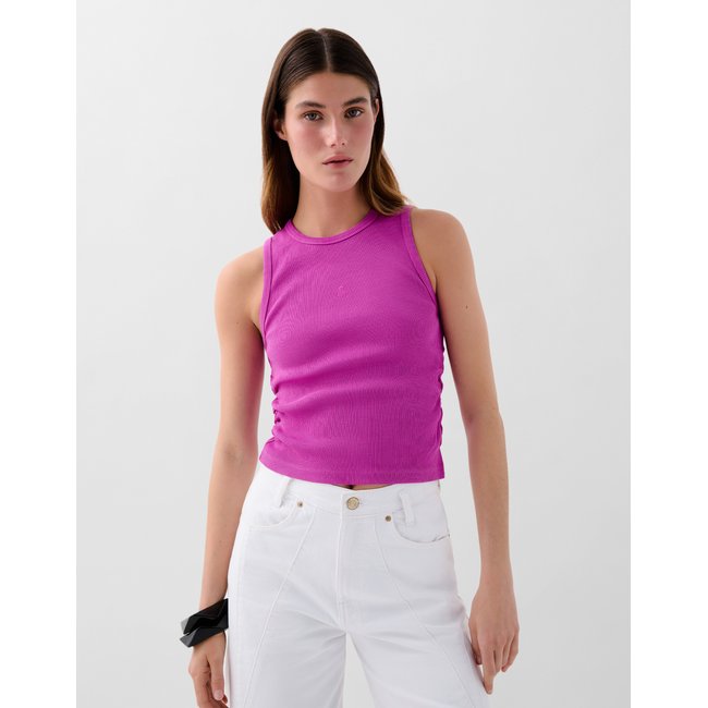 T-shirt scrib À resserrÉ sur le cÔtÉ fucsia <span itemprop=