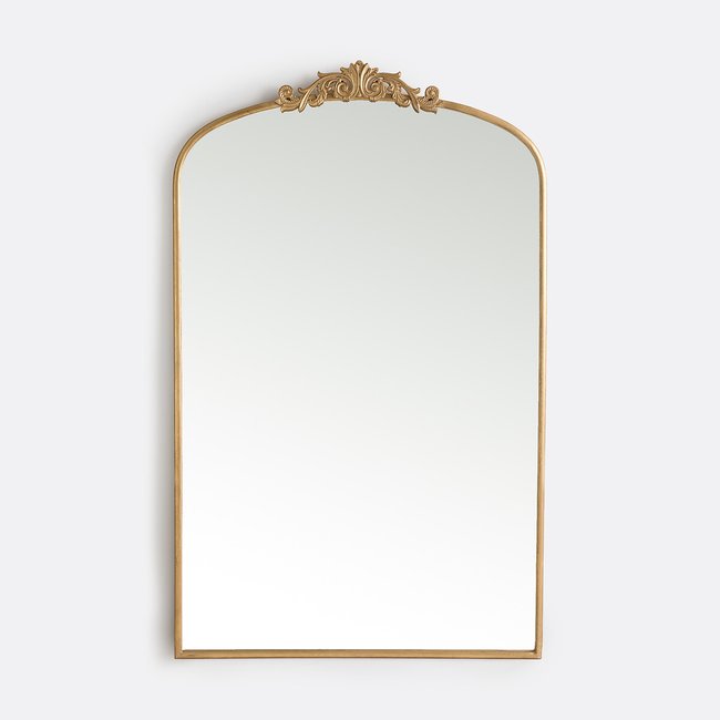 Miroir métal fer 100,5 x 160 cm, Jinia laiton <span itemprop=