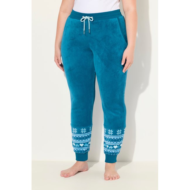 Pantalon d'intérieur en polaire saphir <span itemprop=