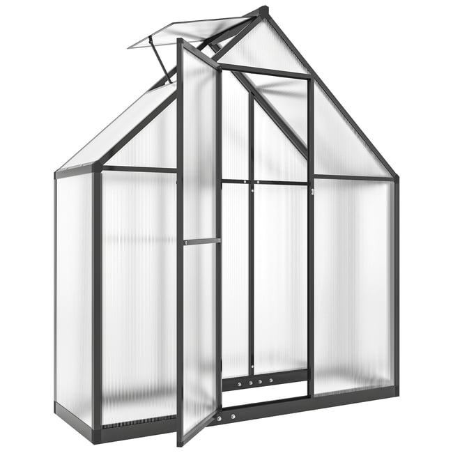Serre Aluminium Noir - OUTSUNNY