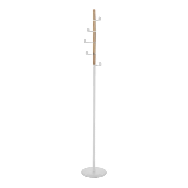 Porte-manteau en métal et en BOIS, BOSQUET Couleur blanc <span itemprop=