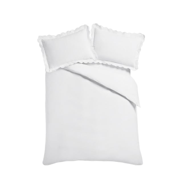 Parure housse de couette festonnée 200 fils - NEXT