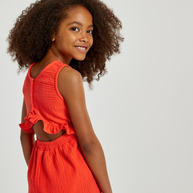 Playsuit orange La Redoute Collections La Redoute