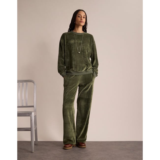 Sweatshirt Nath Ines de la Fressange Paris khaki <span itemprop=