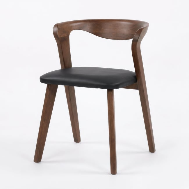 Chaise en cuir synthétique - VEGA - MAISON PAVANE