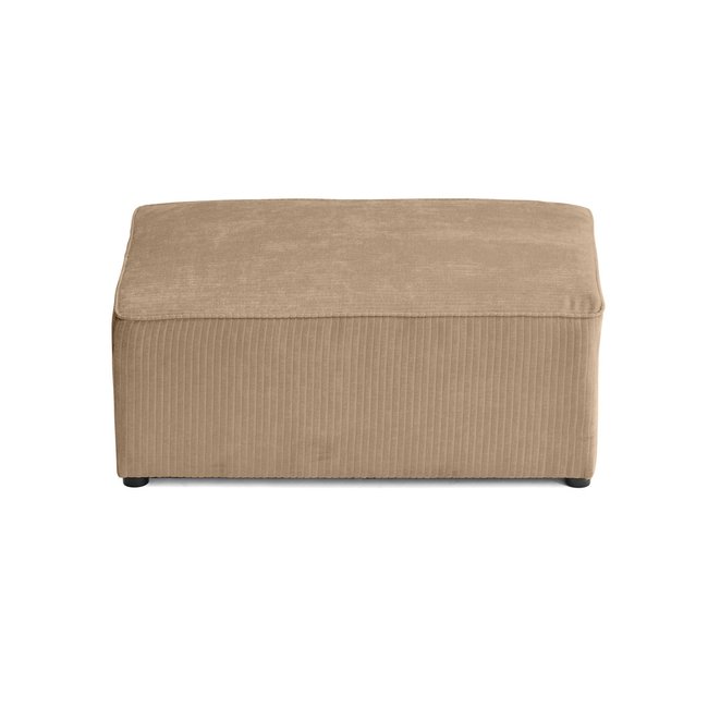 Pouf en Velours côtelé plat  - TOPAZE - LISA DESIGN