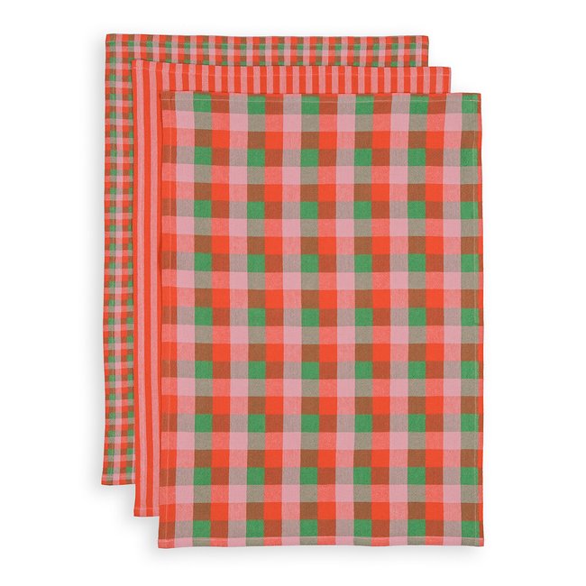 Confezione da 3 canovacci cotone tinto in filo, Sidone multicolore LA REDOUTE INTERIEURS