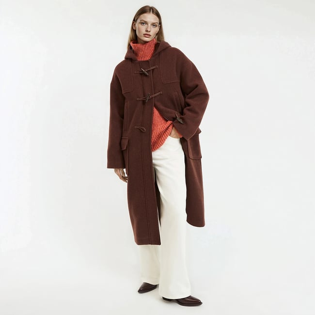 Duffle-coat long à capuche, plein hiver - LA REDOUTE COLLECTIONS