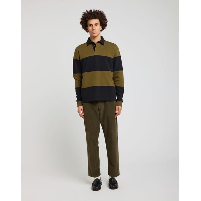 POLO OLIVE bleu royal|vert kaki <span itemprop=